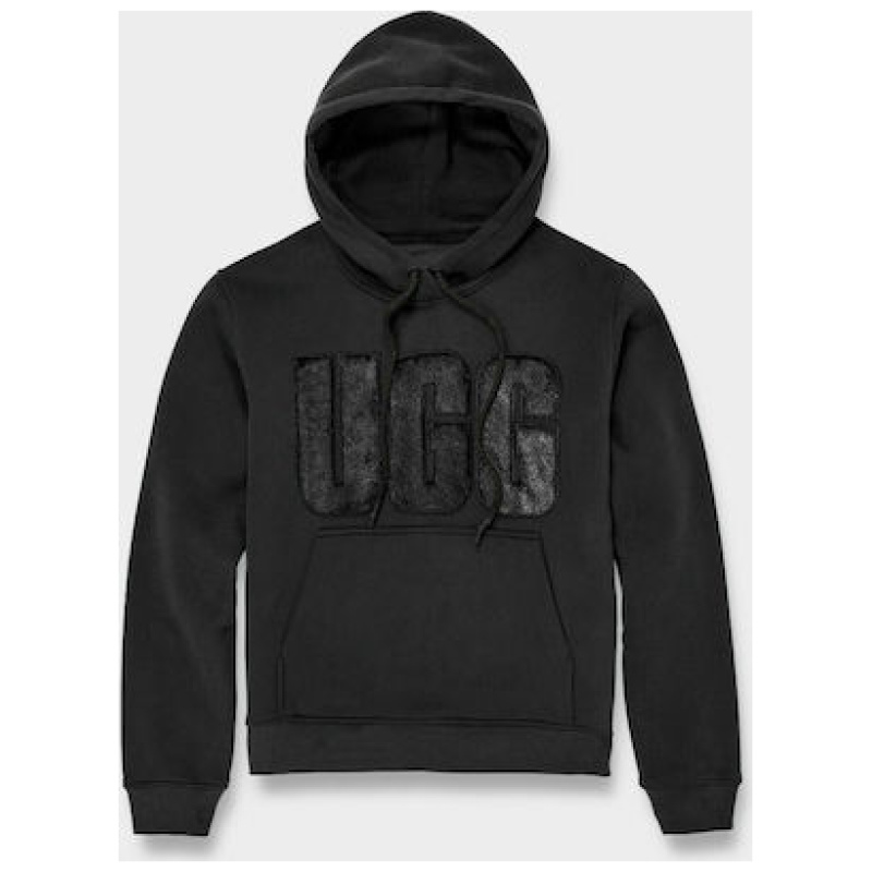 UGG REY FUZZY LOGO HOODIE